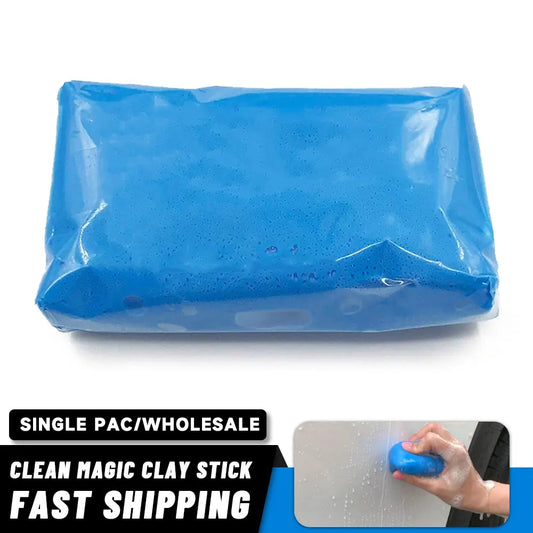 Detailing Clay Bar for Car Paint, 100 g Blue Clay that Removes Overspray, Rail Dust and Brake Dust Before Waxing