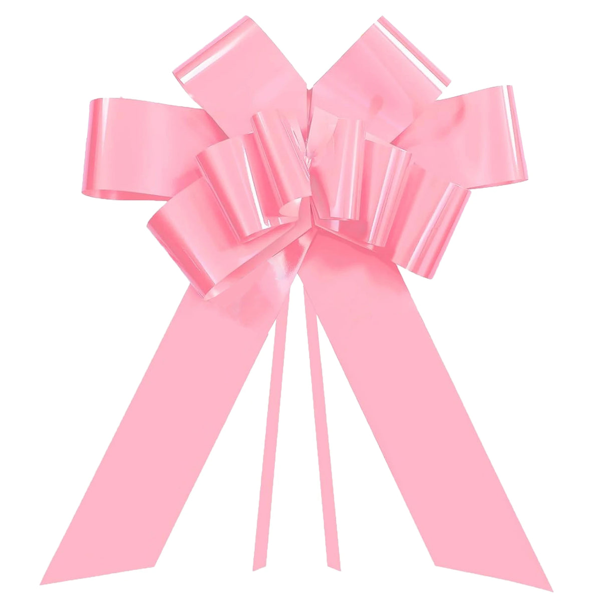30 Inch Giant Pink Car Bow, Pull String Ribbon Bow for Birthdays, Weddings, Gender Reveals and It's a Girl Celebrations