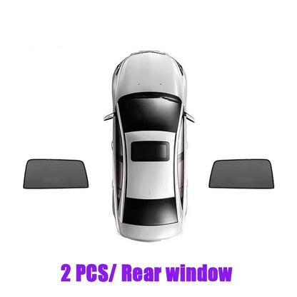 Magnetic Black Mesh Sun Shades for Toyota Camry 2025-2027 (XV80), Windshield, Side and Rear Window Shades, Full or Partial Sets