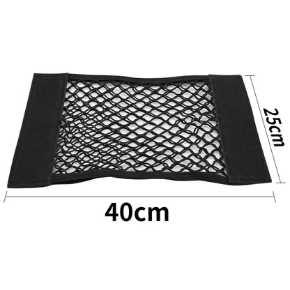Black mesh trunk organizer net, 40 x 25 cm