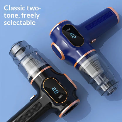 Wireless Handheld Car Vacuum, 3 in 1 Suction, Blowing and Air Extraction, Rechargeable USB-C, for Car Interiors and Home