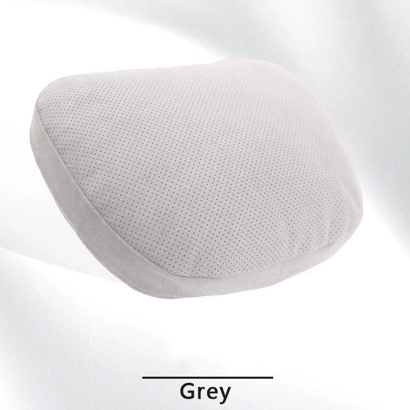 Faux Suede Car Headrest Neck Pillow, Soft Neck Support Cushion with Elastic Back for Front and Rear Seats, 18 Styles