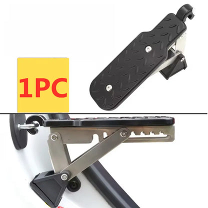 Car Door Latch Step Board for Roof Access, Foldable Aluminum Alloy Foot Pedal Hooks onto U-Shaped Door Latch, 3 Styles