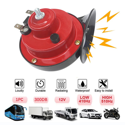 Red electric snail horn