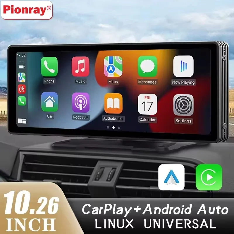 10.26 inch CarPlay and Android Auto screen in a car