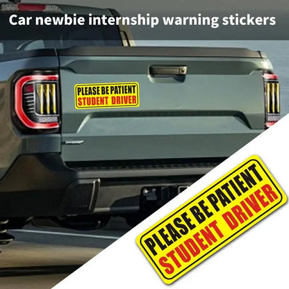 Please Be Patient Student Driver Magnet, Reflective Car Sign for New Drivers, Removable and Reusable, 3 Styles