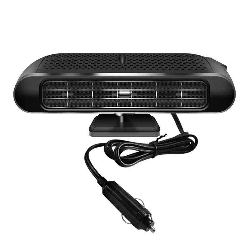 12V Portable Car Heater and Fan, 200W Windshield Defroster and Defogger, Plugs into Cigarette Lighter, 2 Styles