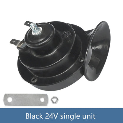 24V black electric snail horn