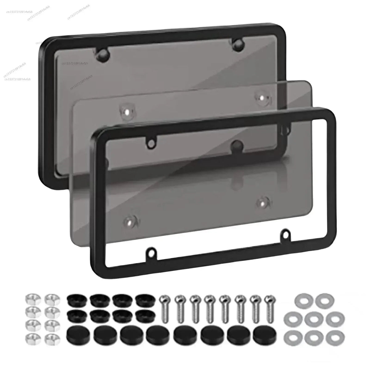Frames with smoke covers and hardware