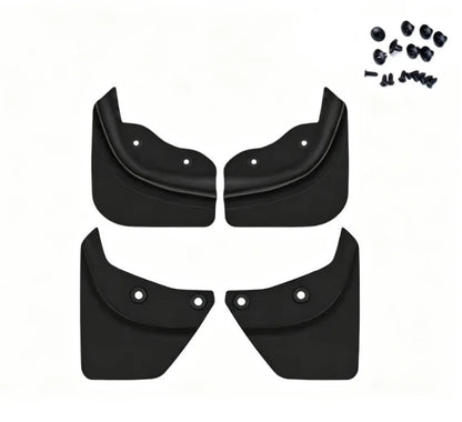 Set of 4 mud flaps with mounting screws