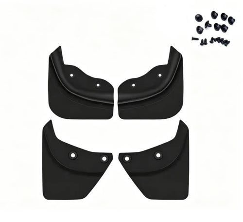 Set of 4 mud flaps with mounting screws