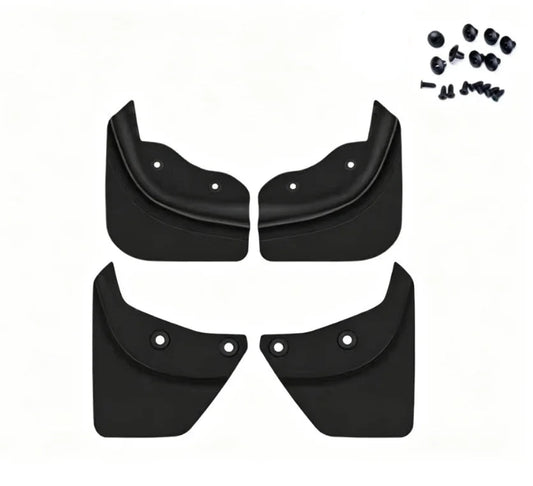Set of 4 mud flaps with mounting screws