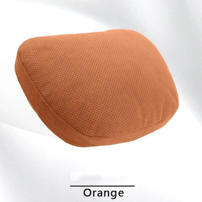 Faux Suede Car Headrest Neck Pillow, Soft Neck Support Cushion with Elastic Back for Front and Rear Seats, 18 Styles