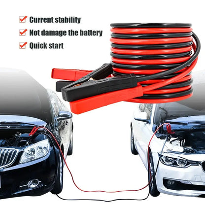 Car Battery Jumper Cables, 4 m (13.1 ft), Insulated Alligator Clamps, for Cars, SUVs and Emergency Jump Starts