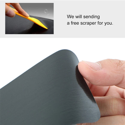 Rear Bumper Protector Sticker, Self-Adhesive 3D Carbon Fiber Film Trunk Sill Guard, 35 or 41 Inch for Cars, SUVs and Minivans